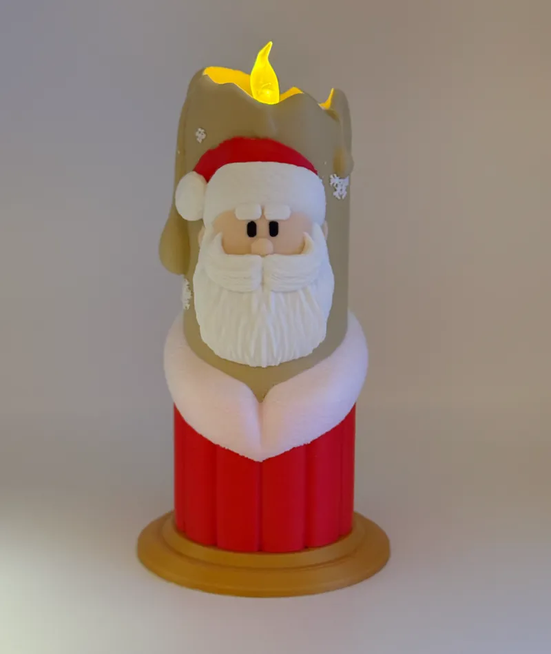 Christmas Santa Candle