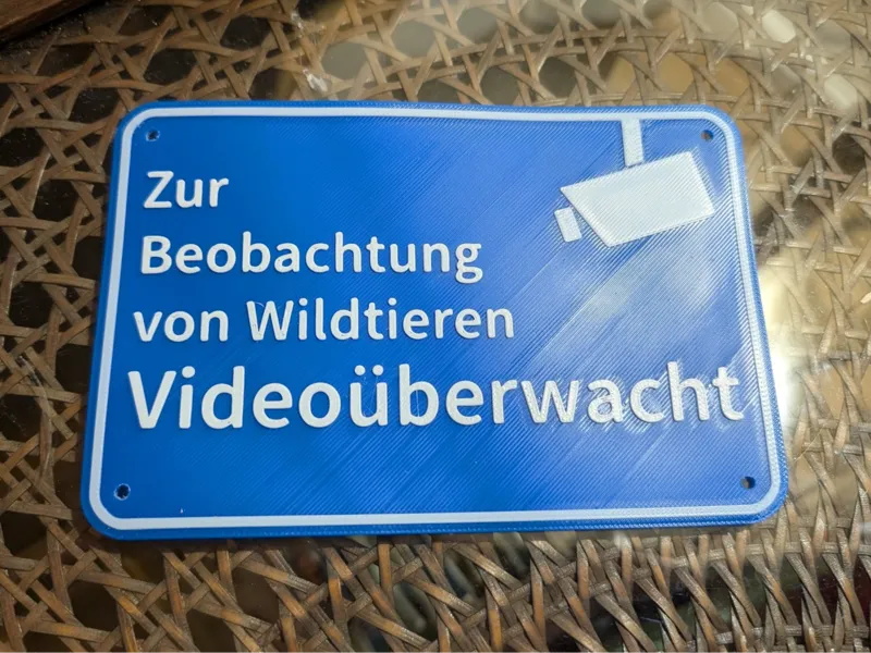 Video überwachung wegen Tieren