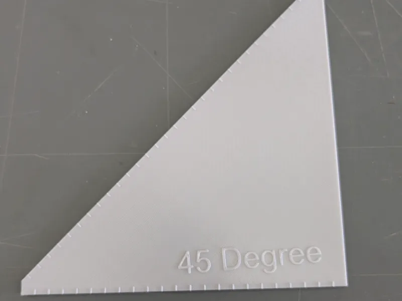 45 Degree Protractor Ruler Wedge - Trimmed Tip