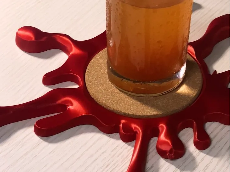 Splattered Tomato Coaster