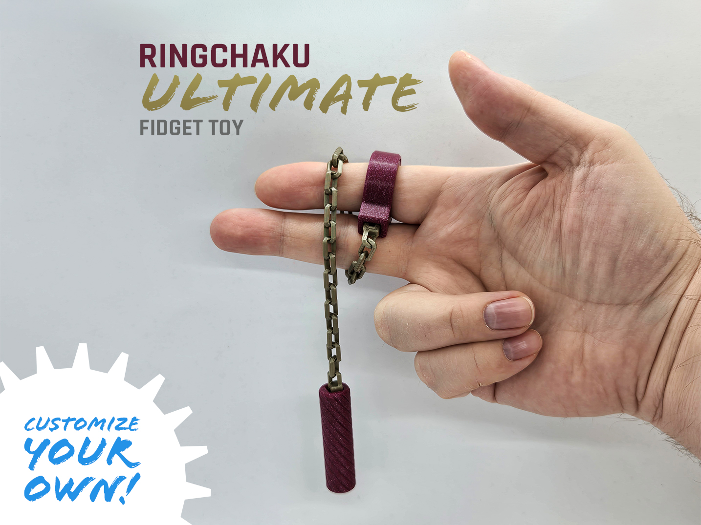Ringchaku Ultimate — Customizable Fidget Spinner