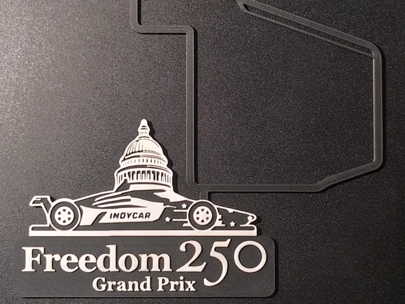 Freedom 250 GP (Washington DC) Track Map Wall Art