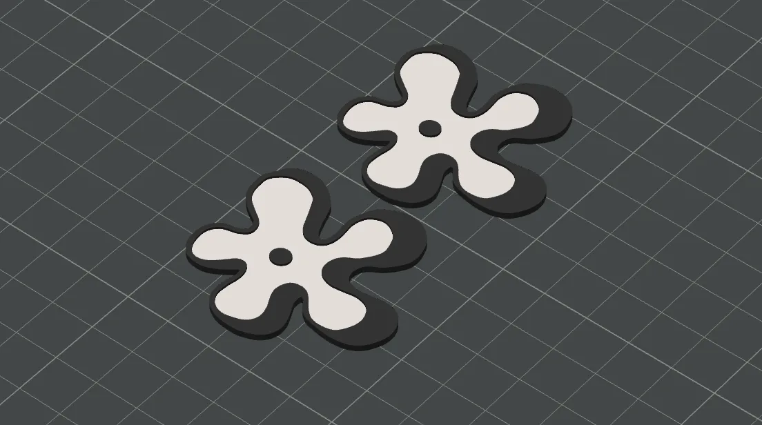 Pendientes flor view 4