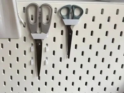 Ikea Skadis scissors holder