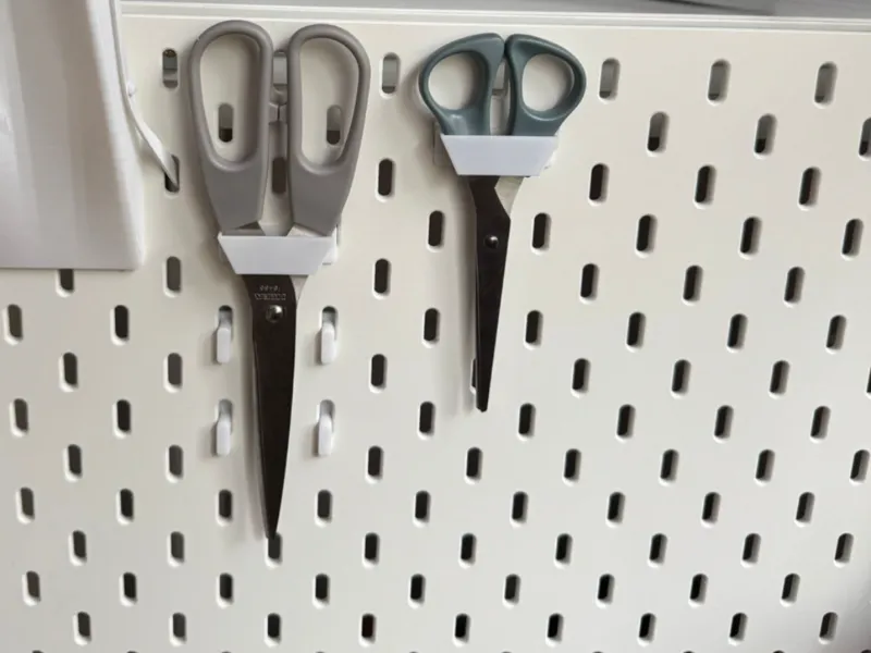 Ikea Skadis scissors holder