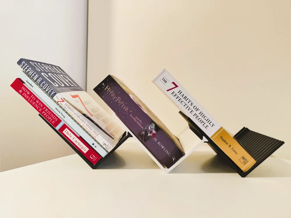 Minimalistic Book Rack - Shelf for Desk or Table - Free 3D Print Model ...