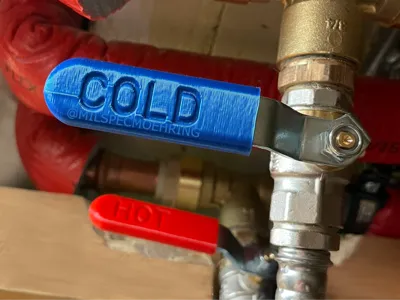 Hot & Cold Ball Valve Handle Sleeve