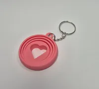 Porte-clés fidget gyroscope cœur — photo 3