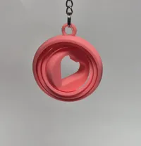 Porte-clés fidget gyroscope cœur — photo 6
