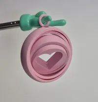 Porte-clés fidget gyroscope cœur — photo 7