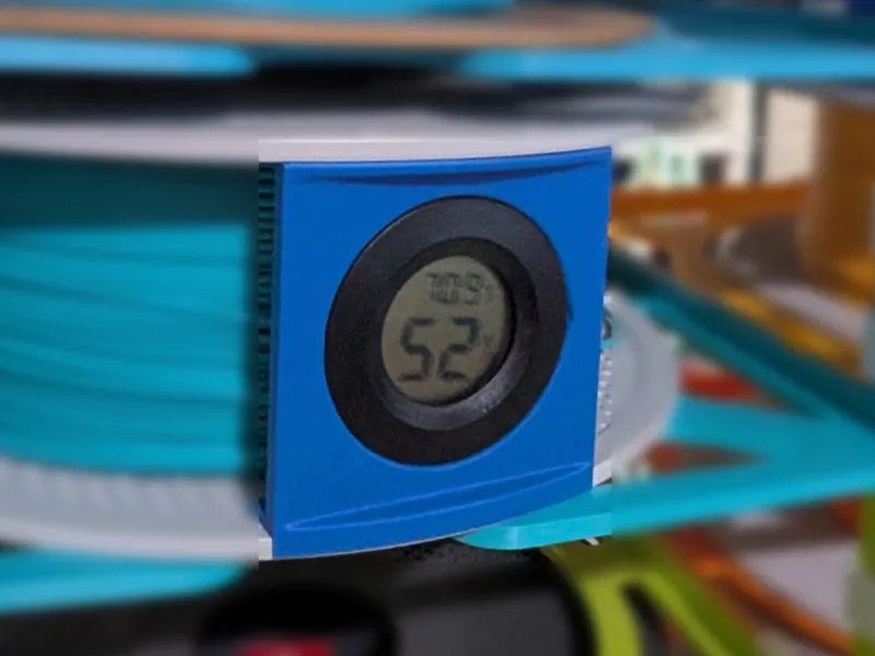 Snap-in Round hygrometer holder 4 Bambu Lab spools