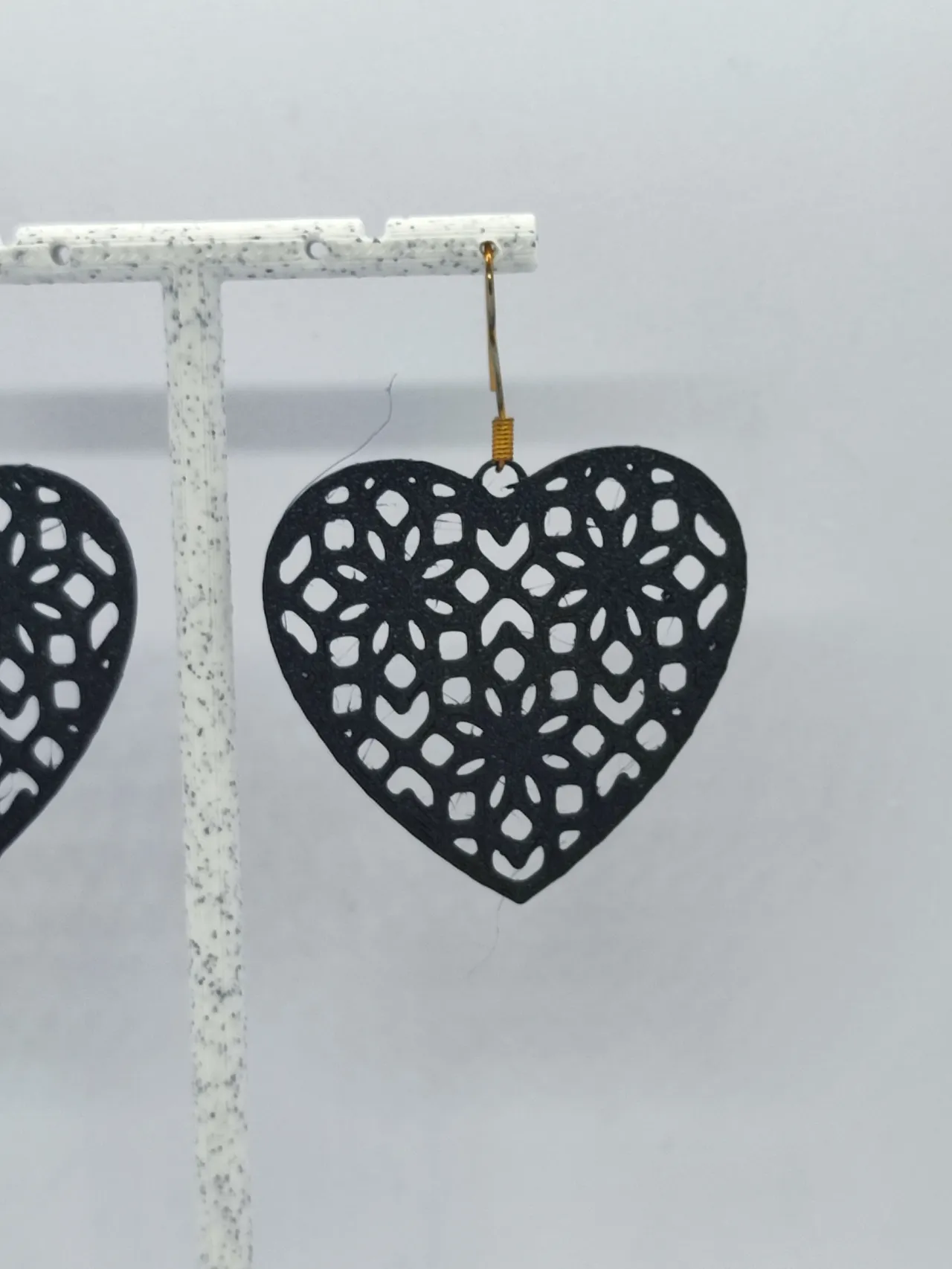 Aretes Escultura Corazón de Filigrana view 4