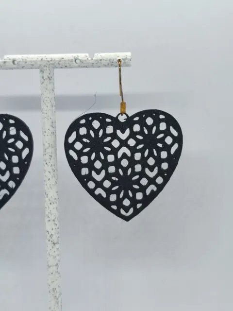 Aretes Escultura Corazón de Filigrana view 4