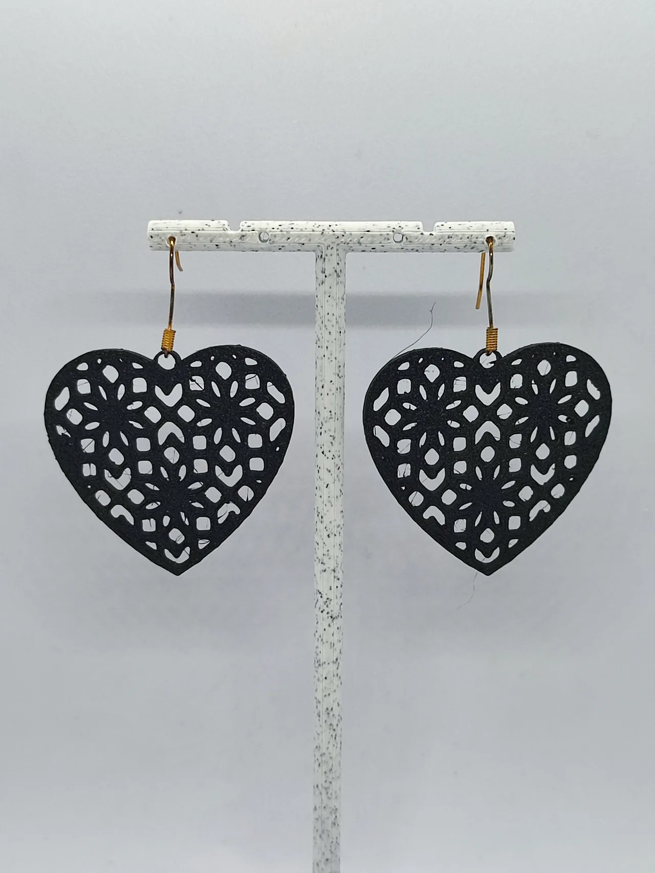 Aretes Escultura Corazón de Filigrana view 3