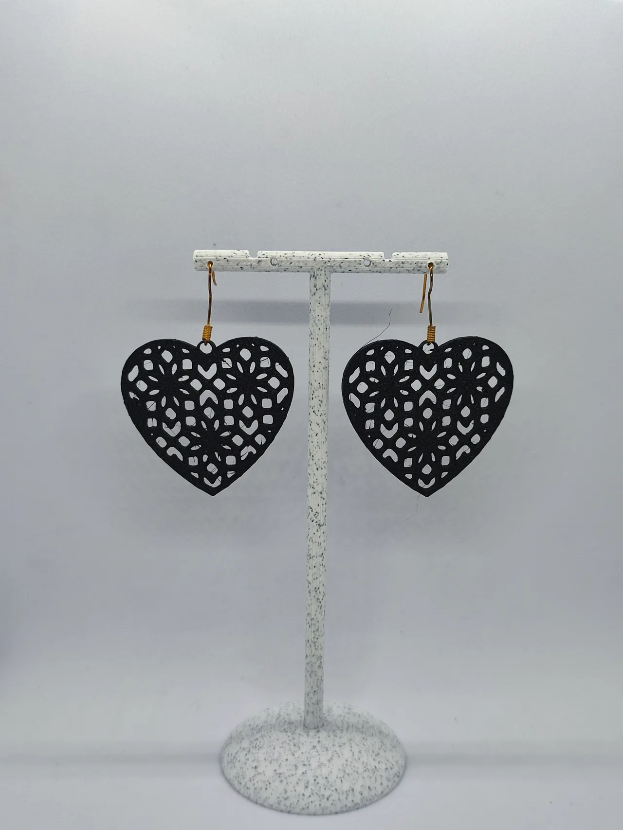 Aretes Escultura Corazón de Filigrana view 2