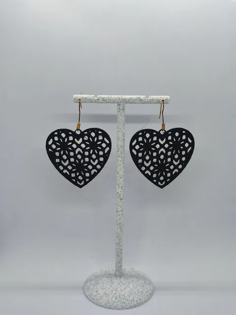 Aretes Escultura Corazón de Filigrana view 2