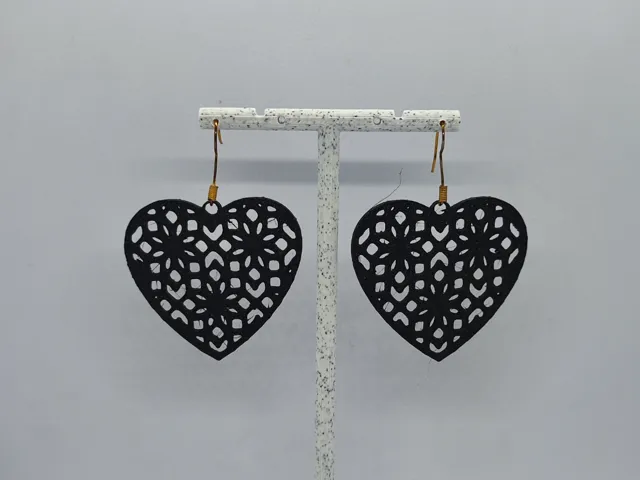 Aretes Escultura Corazón de Filigrana