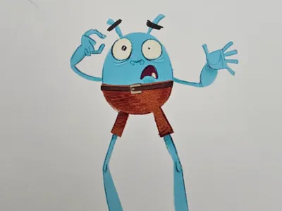 Mr. Blue Keychain