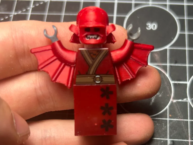 Brick Leg-o samurai Mempo compatible