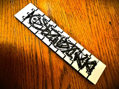 Flexi Fidget Toy Calligraffiti-Style