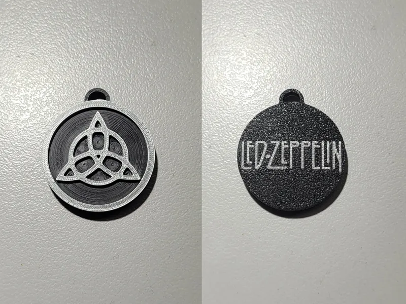 Led Zeppelin IV Symbol (02) Double Sided Keychain