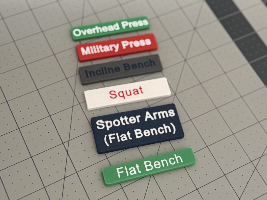 Parametric Squat Rack Markers (Magnetic)
