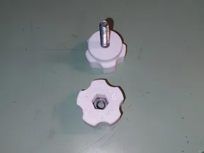 Knob Clamping 6mm hex head screw or 10mm nut