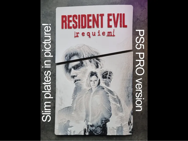 PS5 PRO Plates Resident Evil Requiem Grace & Leon