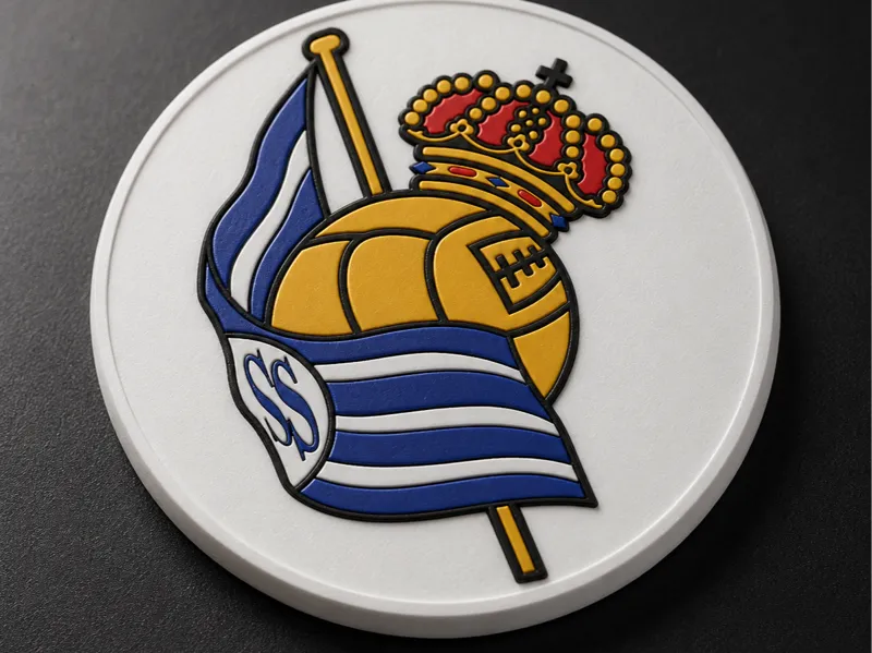 Real Sociedad Color-Separated Coaster – No AMS