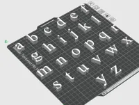 Alphabet minuscules style Times New Roman — photo 5
