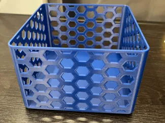 Stackable Organizer Box Honeycomb pattern