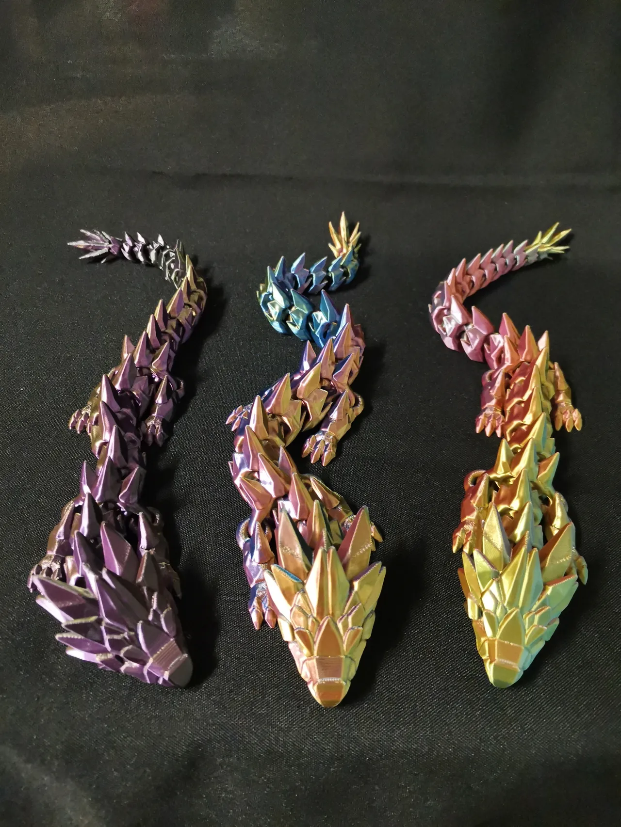 Articulated Crystal Spine Dragon view 2