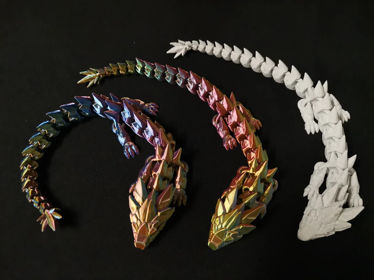 Articulated Crystal Spine Dragon view 3