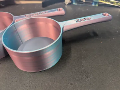 Parametric Pet Food Scoop – Custom Size & Name