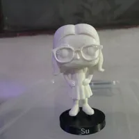 Figurine fille à lunettes style collection — photo 5