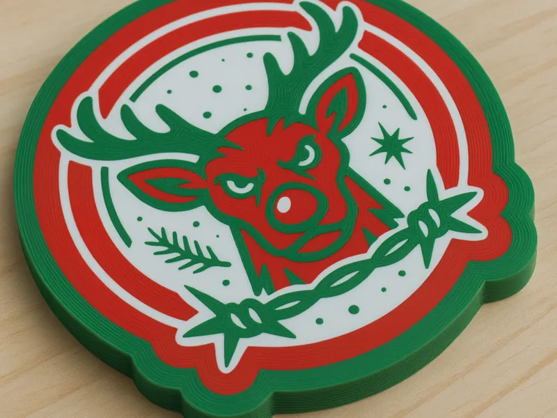 Rough festive coasters