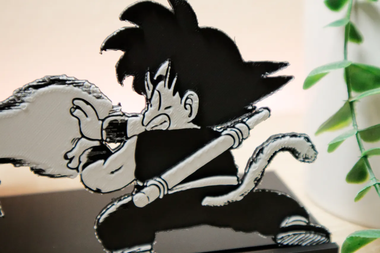 Bookend of Son Goku doing the Kame Hame Ha! view 3