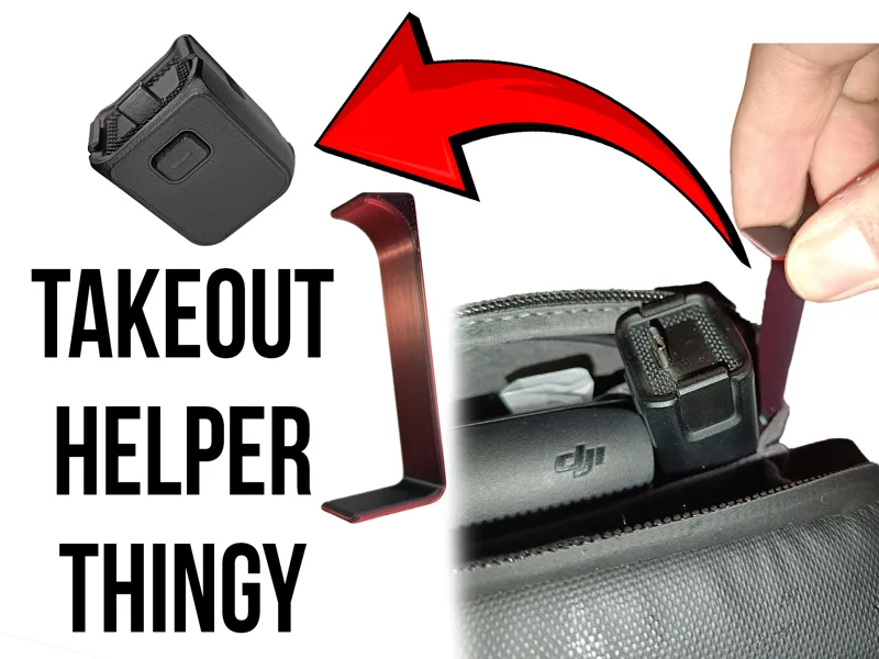 DJI Pocket 3 1/4"-Adapter Takeout Helper Thingy