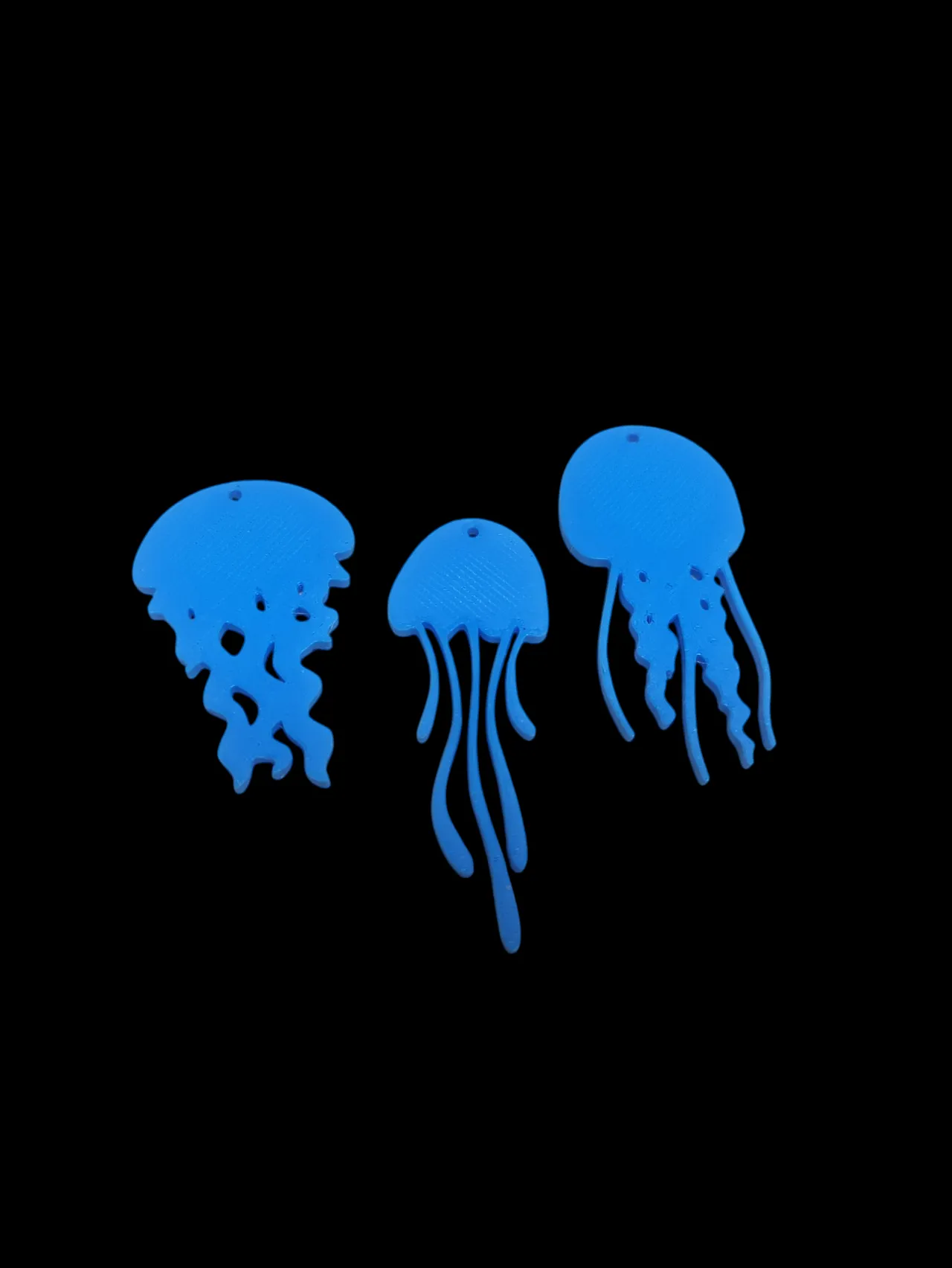 Jellyfish earrings view 2