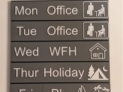 Work Location Calendar