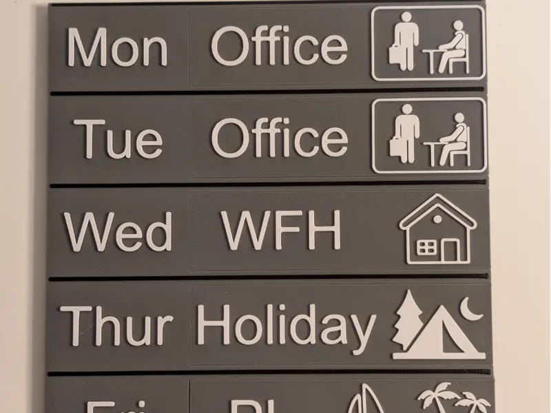Work Location Calendar