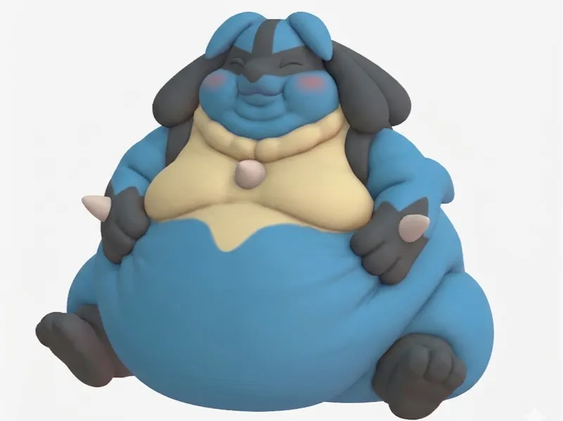 Fat Lucario Pokemon
