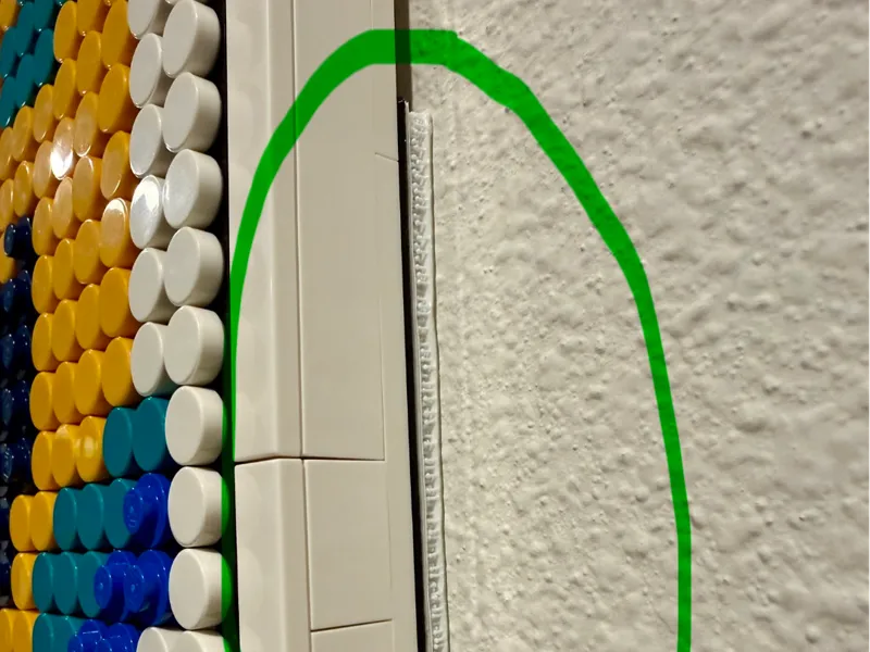 Bricks Dots Art 3M Command Strip Adapter