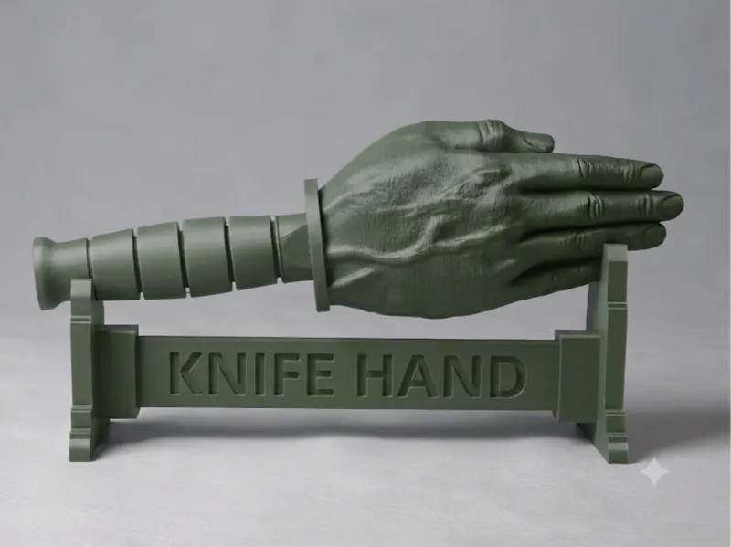 K-BAR Knife Hand