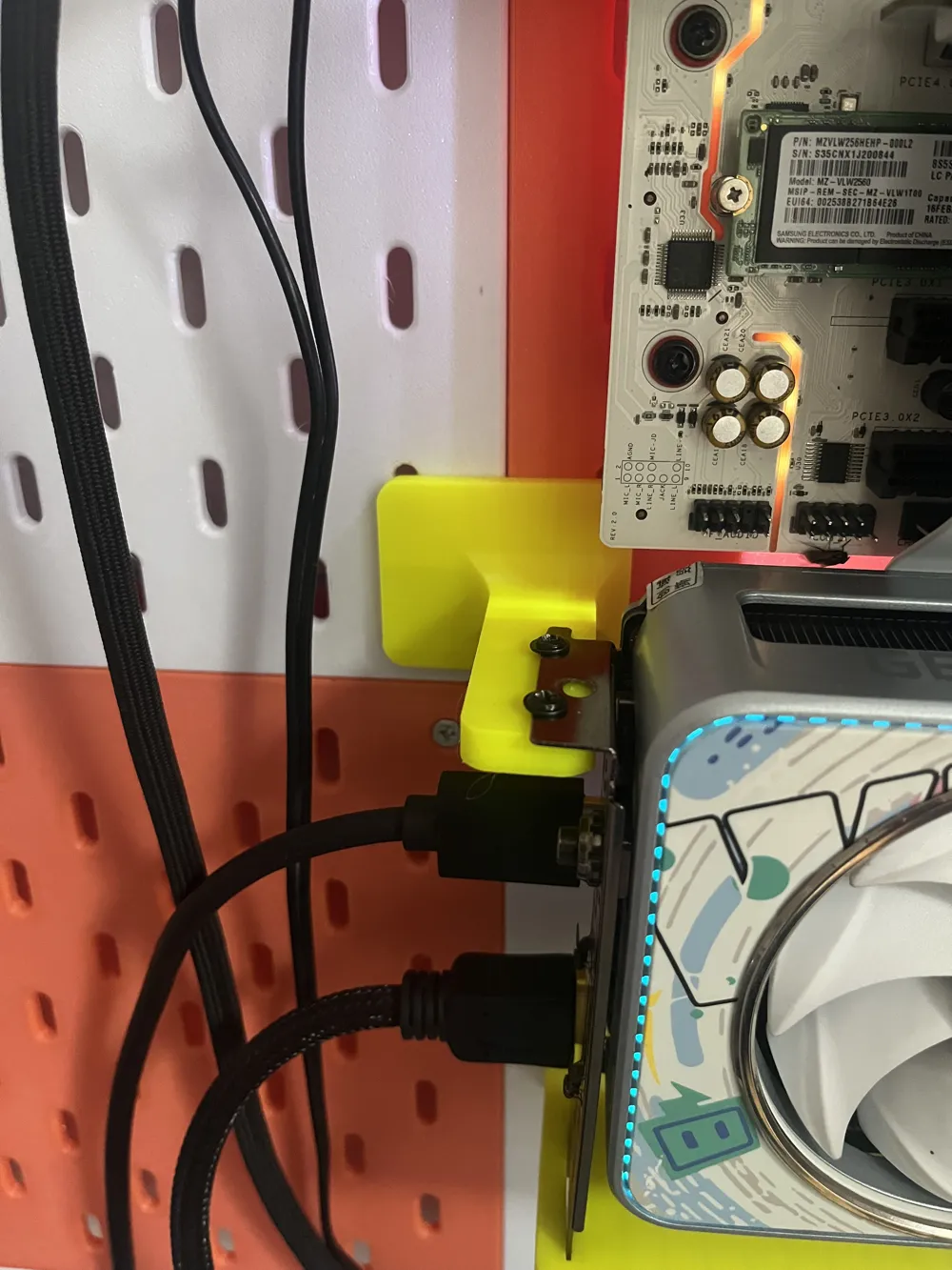 Complete PC Host Wall Mount (Compatible with IKEA SKÅDIS Pegboard ...
