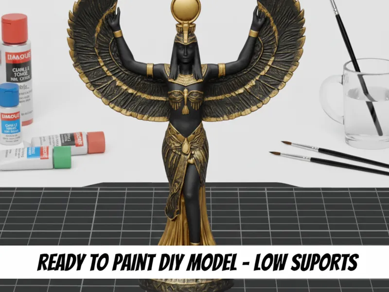 Ancient Goddess Isis - DIY Paintable Edition