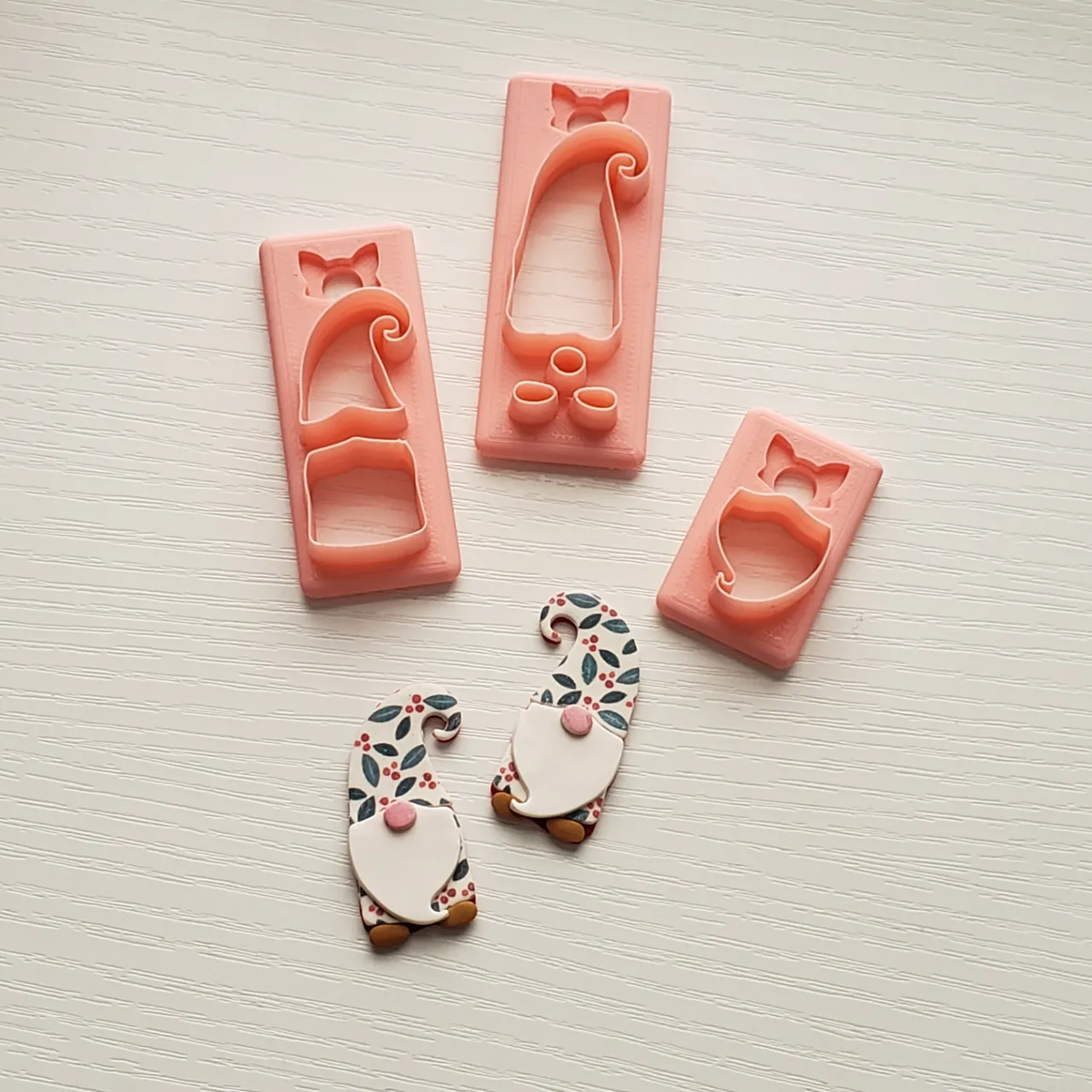 Gnome Set 1 Polymer Clay Earring Cutter view 2