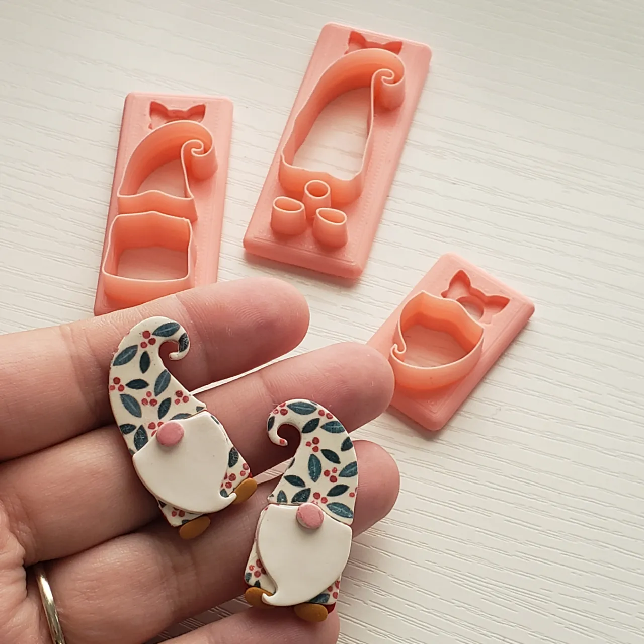 Gnome Set 1 Polymer Clay Earring Cutter view 4