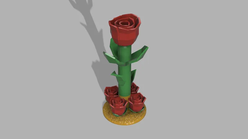 Rose Headphone stand (multi-colour Print)
