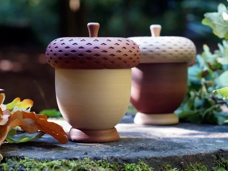 Acorn container - Goblincore/Cottagecore storage